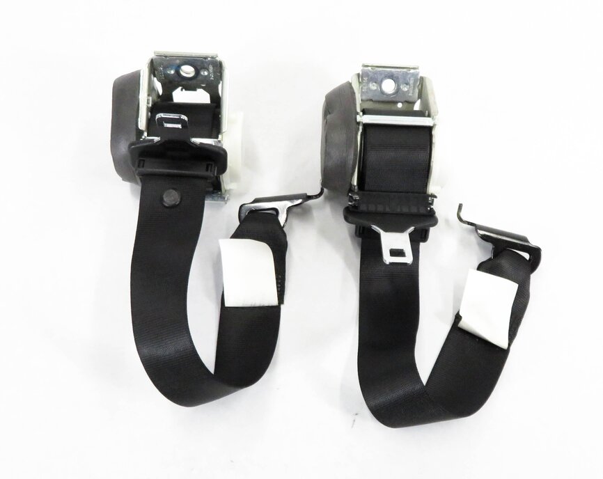 Thumbnail 2: 2013 BMW X3 (F25) REAR 2nd SECOND ROW SEATBELT BUCKLE RETRACTOR SET-2 (BLACK)
