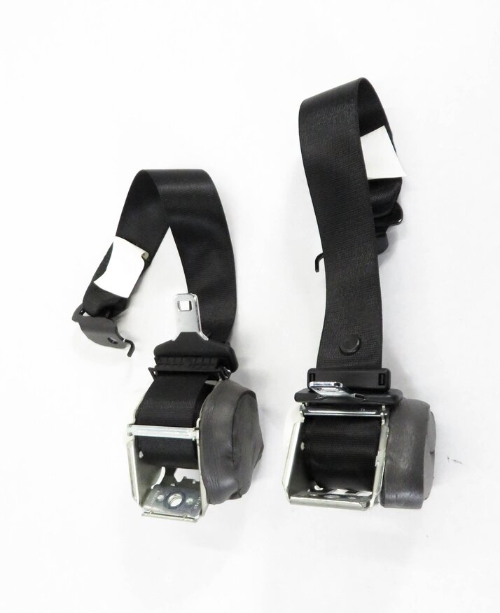 Thumbnail 3: 2013 BMW X3 (F25) REAR 2nd SECOND ROW SEATBELT BUCKLE RETRACTOR SET-2 (BLACK)