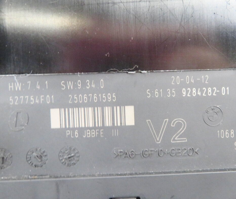 Thumbnail 7: 2012 BMW 528i (F10) MAIN PRIMARY BODY CONTROL MODULE COMPUTER