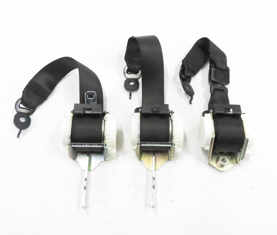 Thumbnail 5: 2012 BMW 528i (F10) REAR - SEATBELT BUCKLE RETRACTOR SET-3 (BLACK)