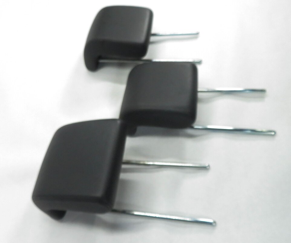 Thumbnail 4: 2006 RANGE ROVER SPORT (L320) REAR 2nd SECOND ROW (BLACK LEATHER) HEADREST SET-3