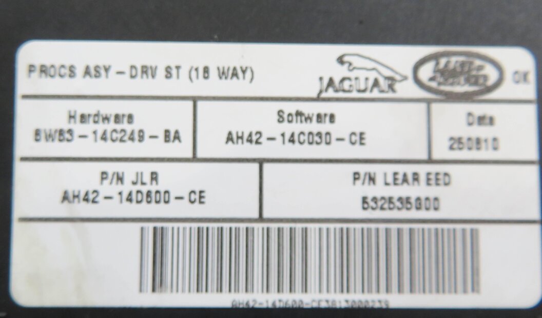 Thumbnail 6: 2011 RANGE ROVER (L322) LEFT FRONT DRIVER MEMORY SEAT CONTROL MODULE