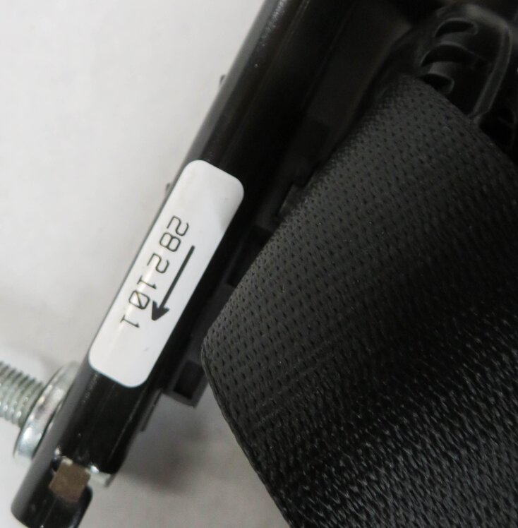 Thumbnail 7: 2011 RANGE ROVER (L322) RIGHT REAR 2nd SECOND ROW SEATBELT RETRACTOR (BLACK)