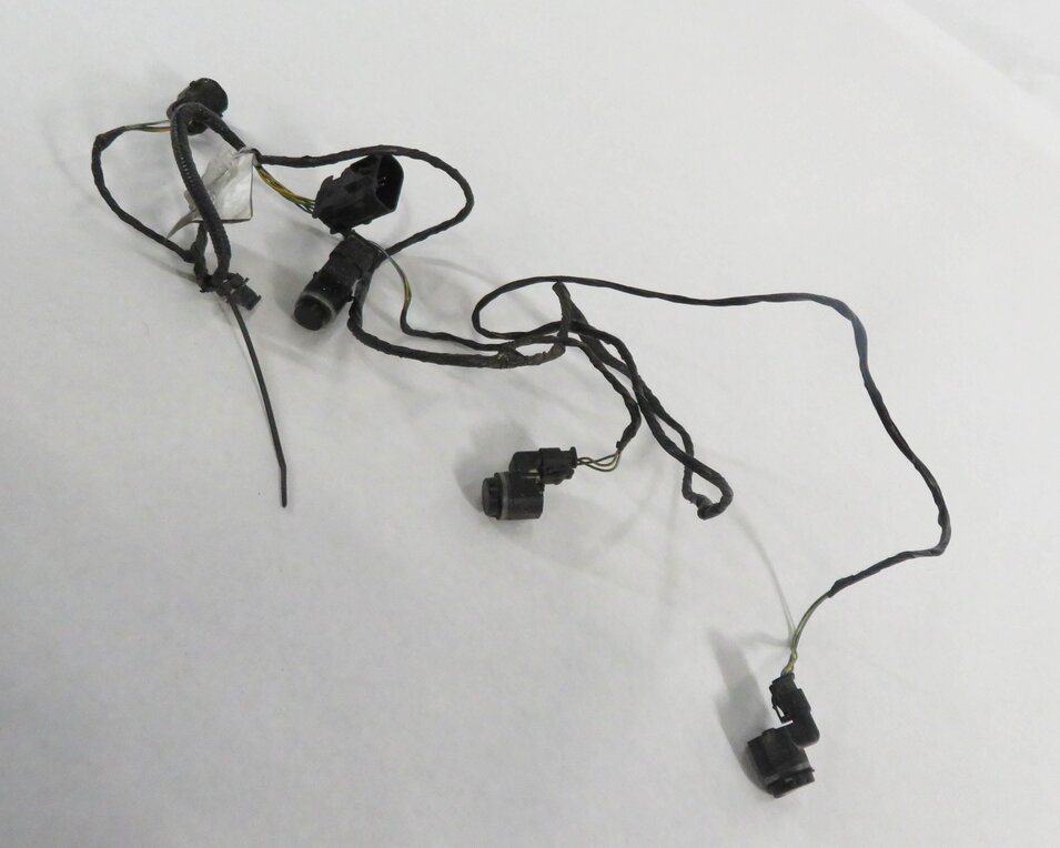 2011 RANGE ROVER (L322) REAR PDC PARK DISTANCE SENSOR SET-4 w/ HARNESS (BLACK)