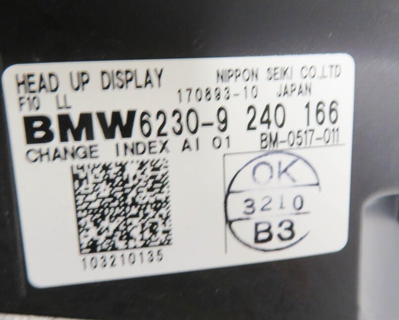 Thumbnail 6: 2011 BMW 528i 535i 550i (F10) FRONT DASH HUD HEADS UP DISPLAY PROJECTOR SCREEN
