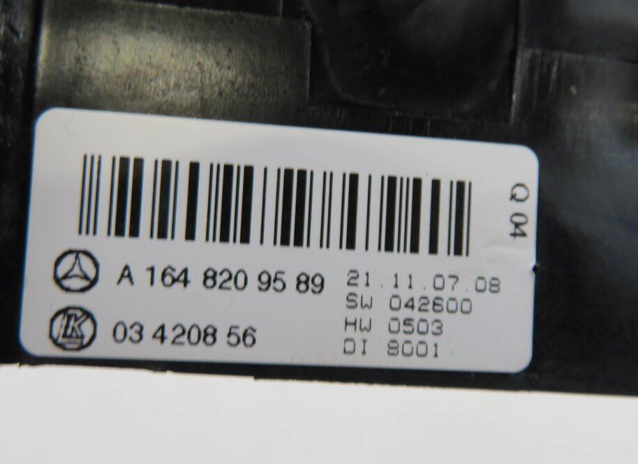 Thumbnail 6: 2008 MERCEDES ML320 (W164) REAR CENTER CONSOLE TEMPERATURE CLIMATE CONTROL PANEL