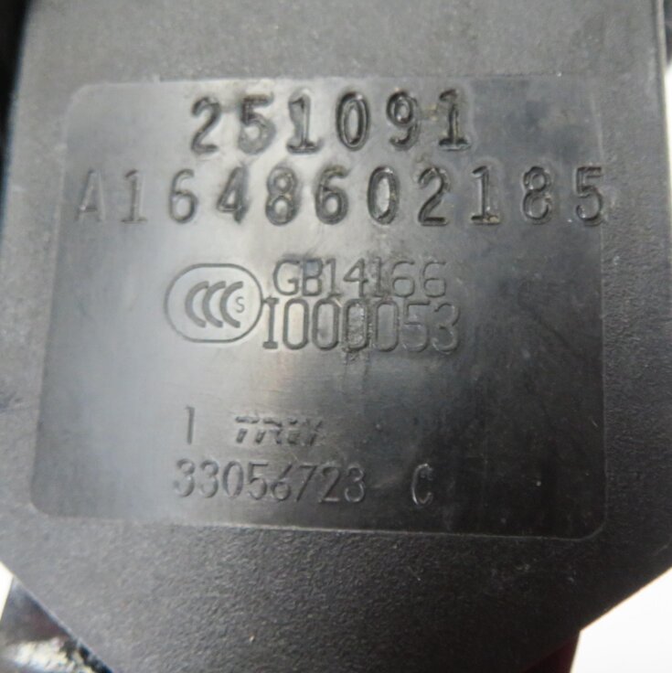 Thumbnail 6: 2009 MERCEDES BENZ GL550 (X164) LEFT REAR 3rd ROW - SEATBELT RETRACTOR (BLACK)