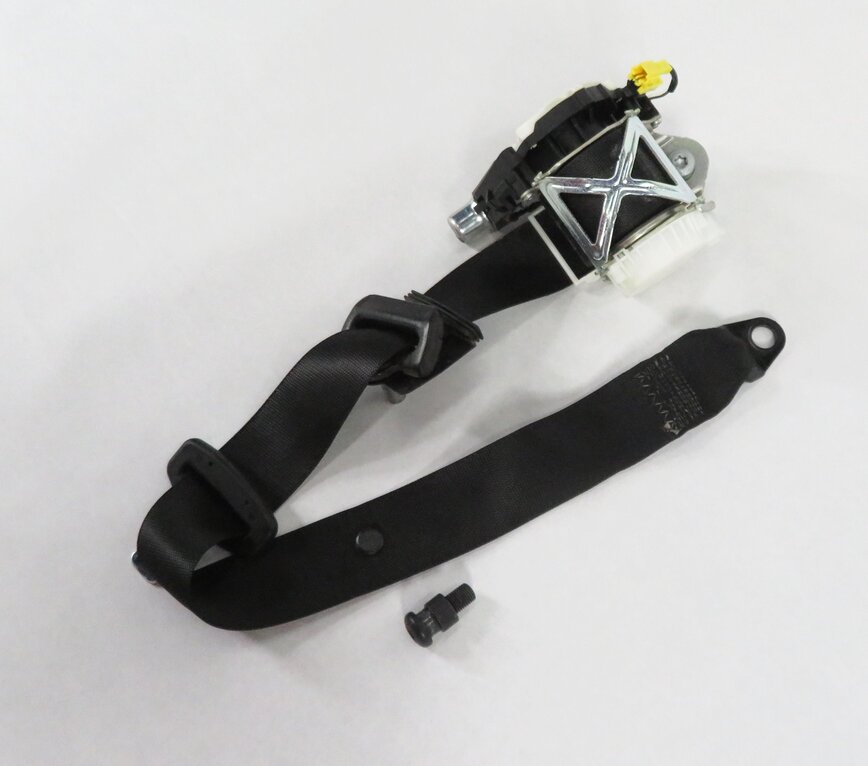 2009 MERCEDES BENZ GL550 (X164) RIGHT REAR 2nd ROW - SEATBELT RETRACTOR (BLACK)
