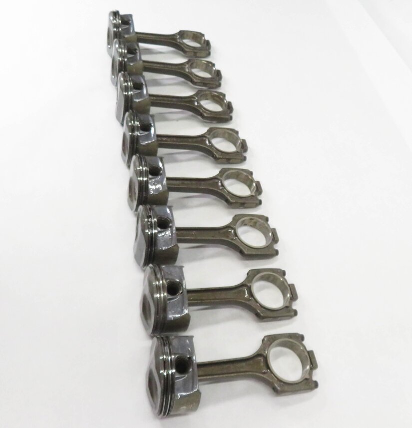 Thumbnail 4: 08-14 PORSCHE CAYENNE PANAMERA (957 958 970 G1) 4.8L *NON TURBO* PISTON SET-8