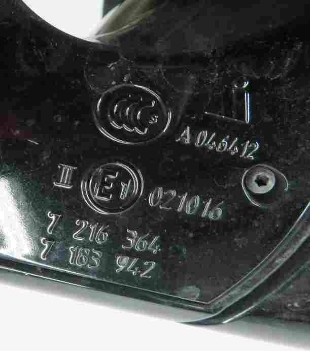 Thumbnail 8: 11-12 BMW 528i 535i 550i (F10) RIGHT PFOLD HEAT MEM AUTODIM DOOR MIRROR Grey A90