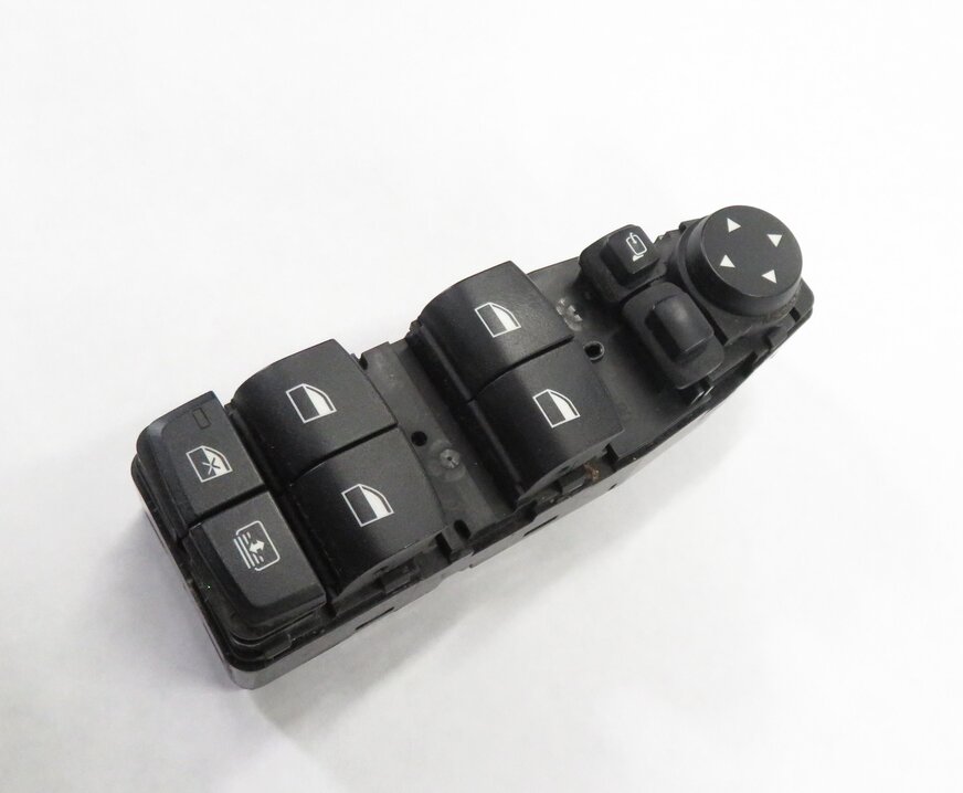 10-19 BMW 528i 535i 550i 640i M5 M6 LEFT DRIVER P-FOLD WINDOW SWITCH w/ SHADE