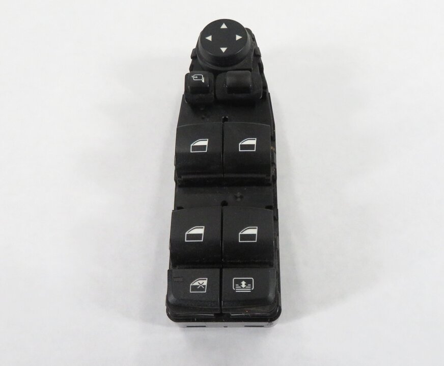 Thumbnail 2: 10-19 BMW 528i 535i 550i 640i M5 M6 LEFT DRIVER P-FOLD WINDOW SWITCH w/ SHADE