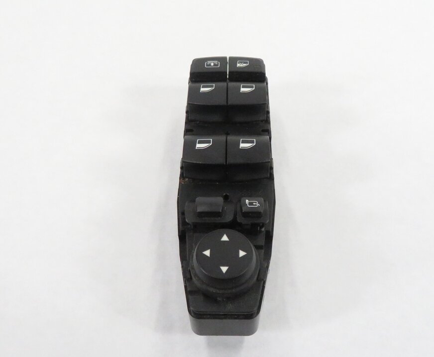 Thumbnail 4: 10-19 BMW 528i 535i 550i 640i M5 M6 LEFT DRIVER P-FOLD WINDOW SWITCH w/ SHADE