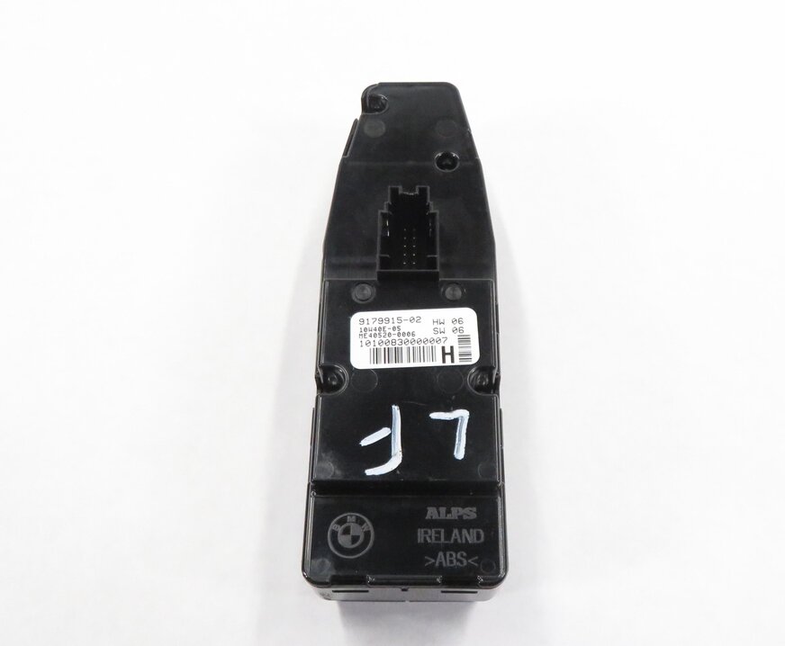 Thumbnail 5: 10-19 BMW 528i 535i 550i 640i M5 M6 LEFT DRIVER P-FOLD WINDOW SWITCH w/ SHADE