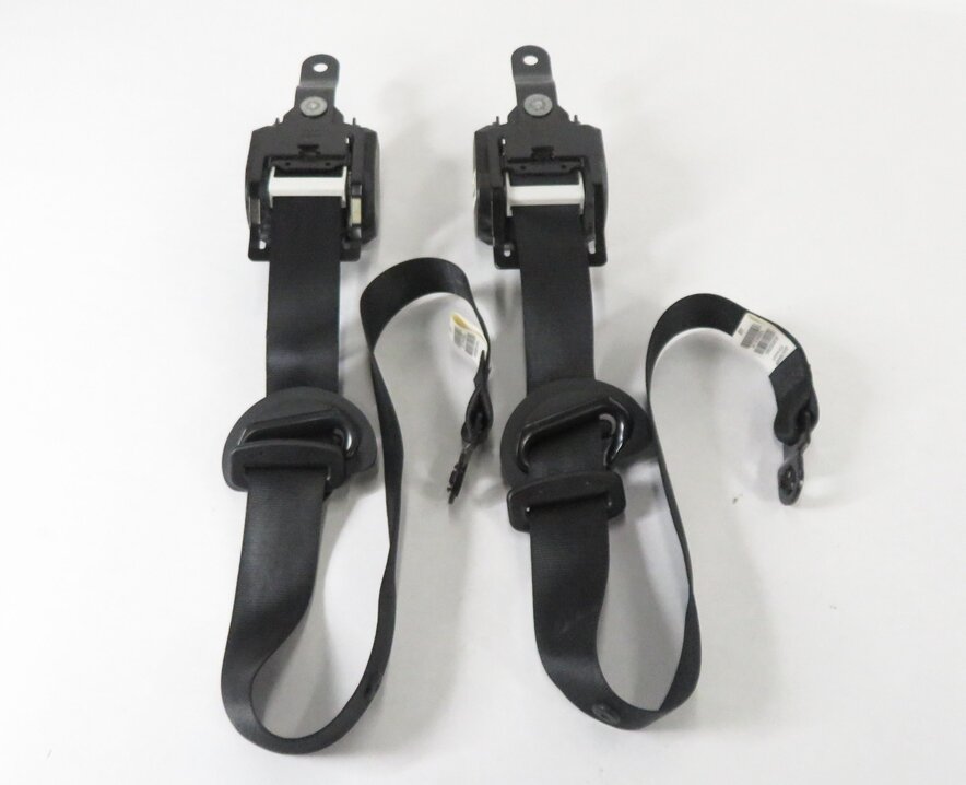 Thumbnail 5: 2011 BMW X5 (E70) REAR SECOND ROW SEAT - SEATBELT BUCKLE RETRACTOR SET-2 (BLACK)