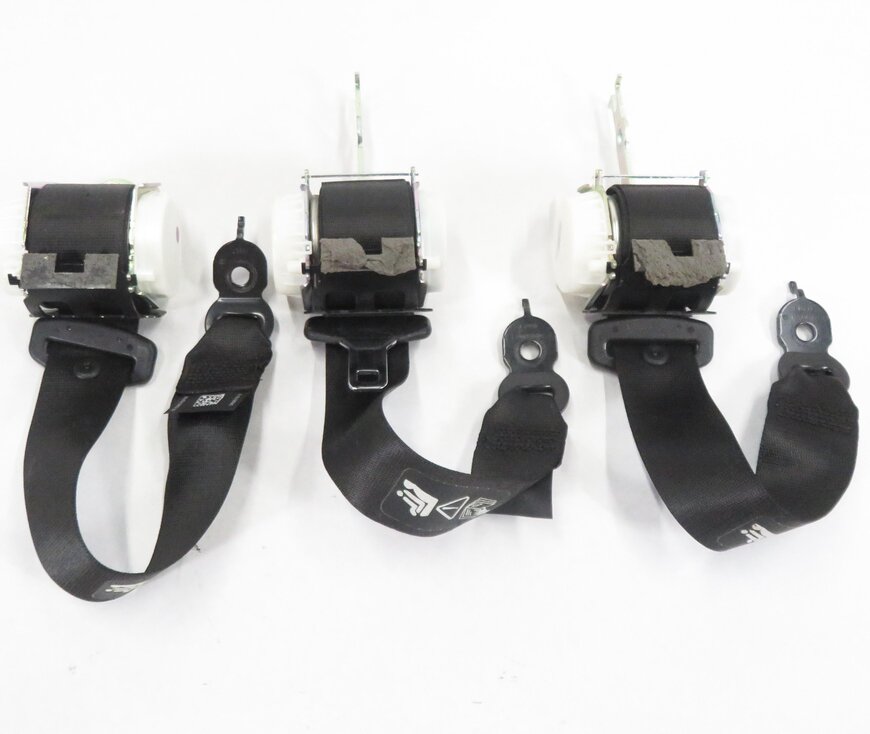 Thumbnail 3: 2011 BMW 535i (F10) REAR - LEFT / CENTER / RIGHT SEATBELT RETRACTOR SET (BLACK)