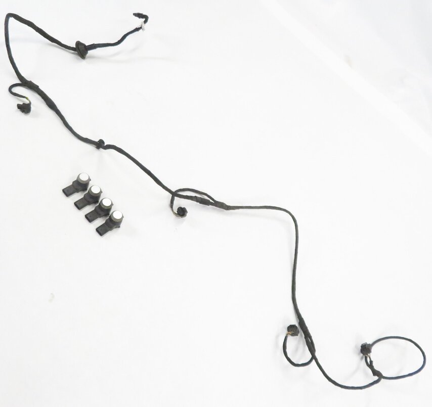 2011 MERCEDES BENZ E350 (W212) REAR PDC PARK SENSOR SET-4 w/ HARNESS (SILVER)