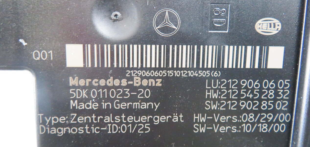 Thumbnail 7: 2011 MERCEDES BENZ E350 (W212) REAR SIGNAL ACQUISITION MODULE SAM