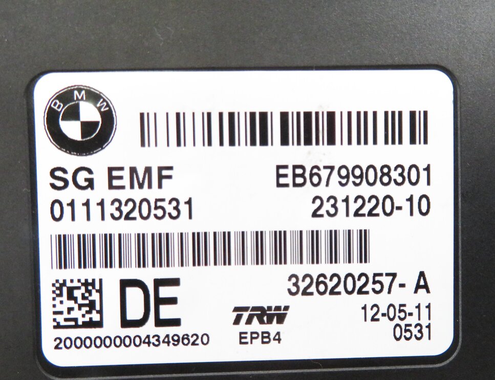 Thumbnail 6: 11-19 BMW 528i 535i 550i 640i 650i M5 M6 X3 X4 - PARKING BRAKE CONTROL MODULE