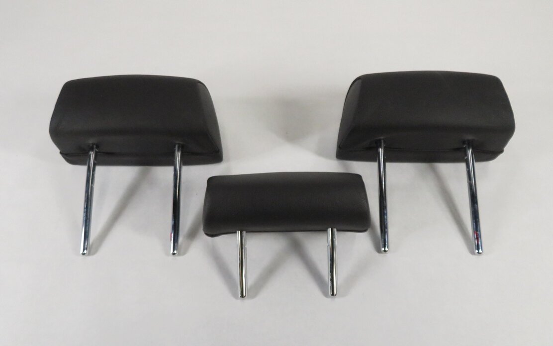 Thumbnail 5: 2010 BMW X5 (E70) REAR 2nd SECOND ROW SEAT (BLACK LEATHER) HEADREST SET-3