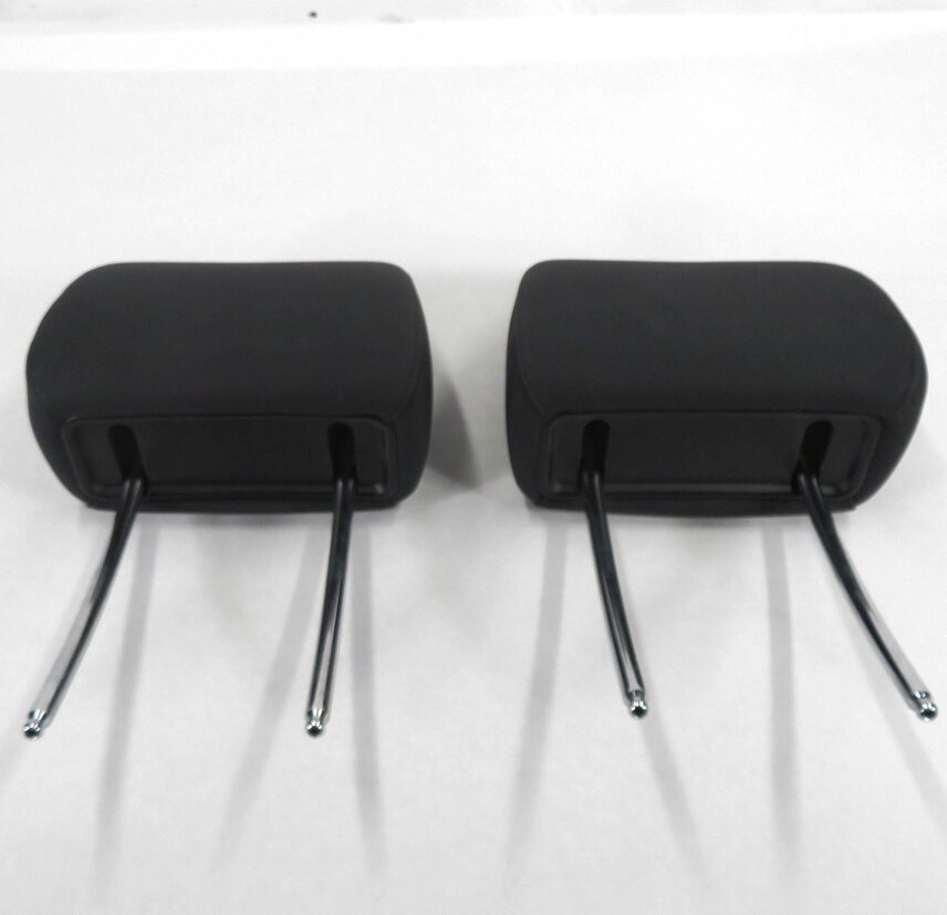 Thumbnail 2: 2007 BMW X5 (E70) FRONT LEFT & RIGHT (BLACK LEATHER) HEADREST SET-2