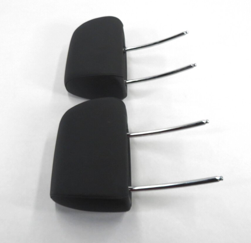 Thumbnail 3: 2007 BMW X5 (E70) FRONT LEFT & RIGHT (BLACK LEATHER) HEADREST SET-2