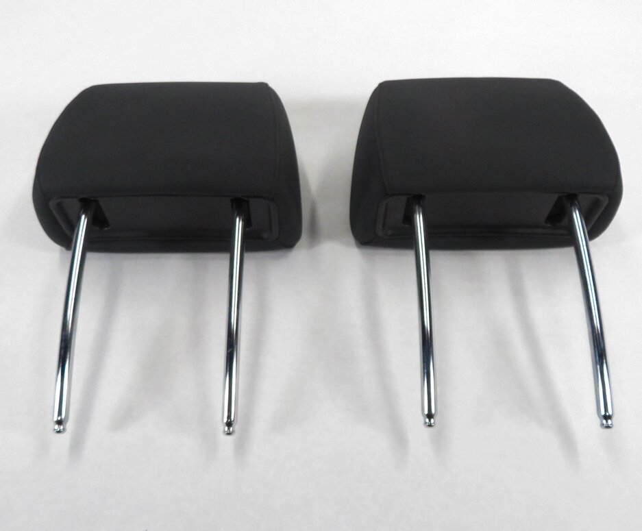 Thumbnail 5: 2007 BMW X5 (E70) FRONT LEFT & RIGHT (BLACK LEATHER) HEADREST SET-2