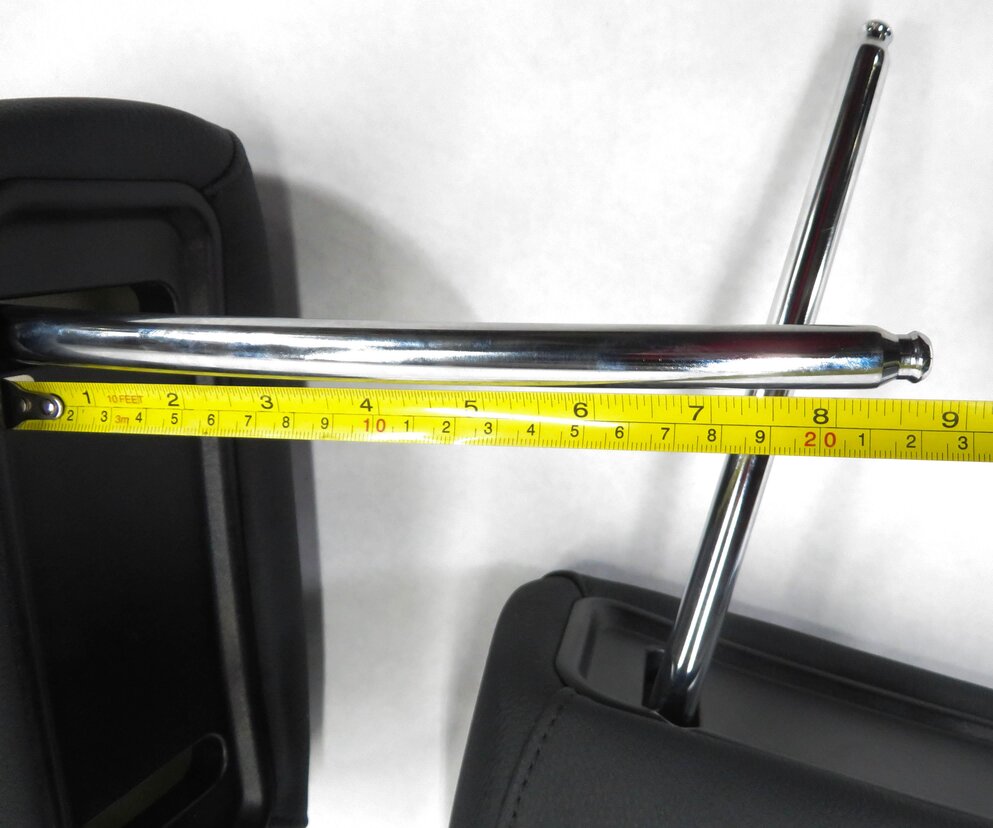 Thumbnail 7: 2007 BMW X5 (E70) FRONT LEFT & RIGHT (BLACK LEATHER) HEADREST SET-2