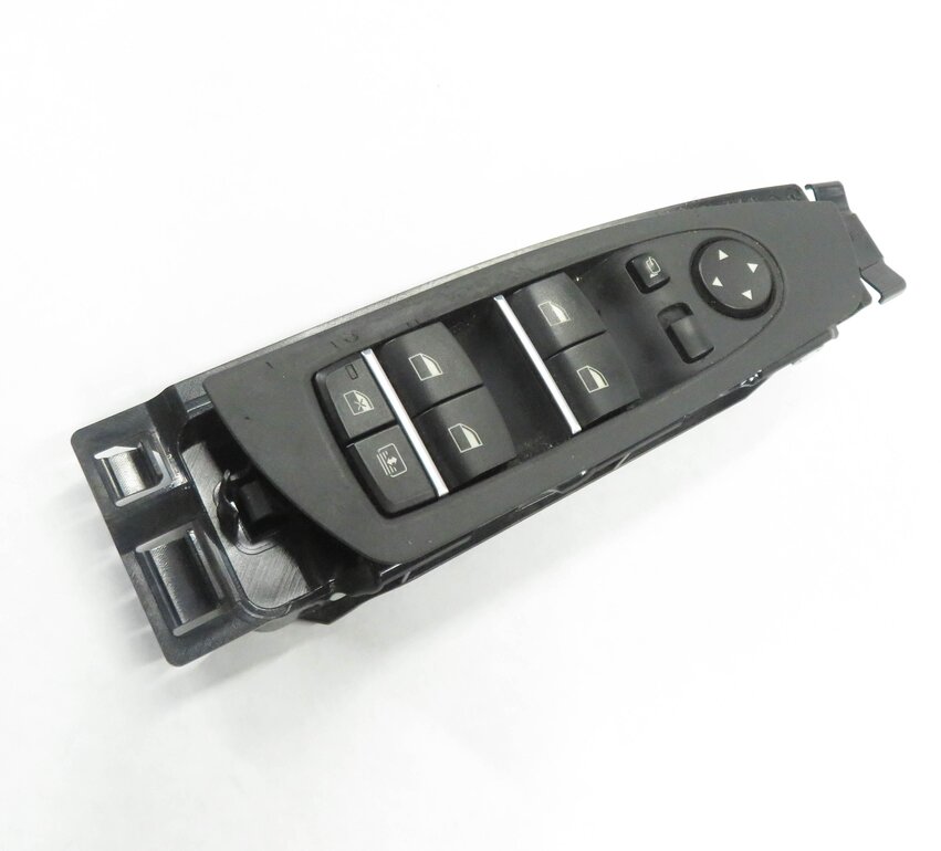 09-15 BMW 740i 750i 760i B7 (F01) DRIVER WINDOW SWITCH w/ SHADE & P-FOLD (BLACK)