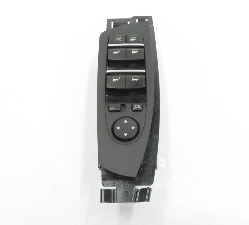 Thumbnail 5: 09-15 BMW 740i 750i 760i B7 (F01) DRIVER WINDOW SWITCH w/ SHADE & P-FOLD (BLACK)