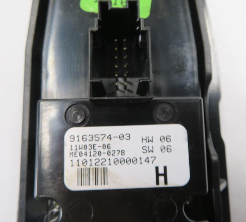 Thumbnail 7: 09-15 BMW 740i 750i 760i B7 (F01) DRIVER WINDOW SWITCH w/ SHADE & P-FOLD (BLACK)