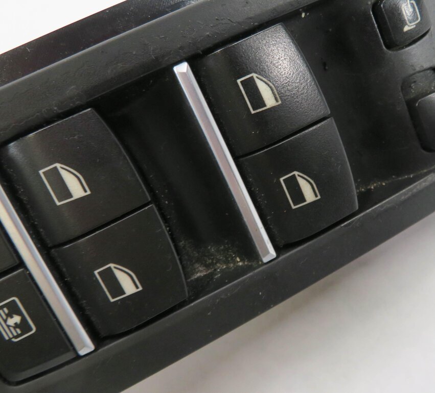 Thumbnail 8: 09-15 BMW 740i 750i 760i B7 (F01) DRIVER WINDOW SWITCH w/ SHADE & P-FOLD (BLACK)