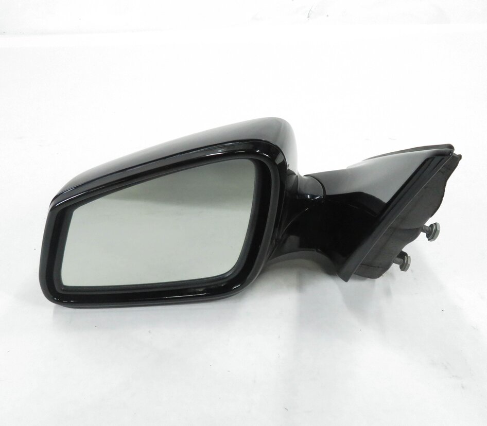 10-12 BMW 740i 750i 760i - LEFT DOOR MIRROR w/ BLIND SPOT ALERT CAMERA (BLACK)