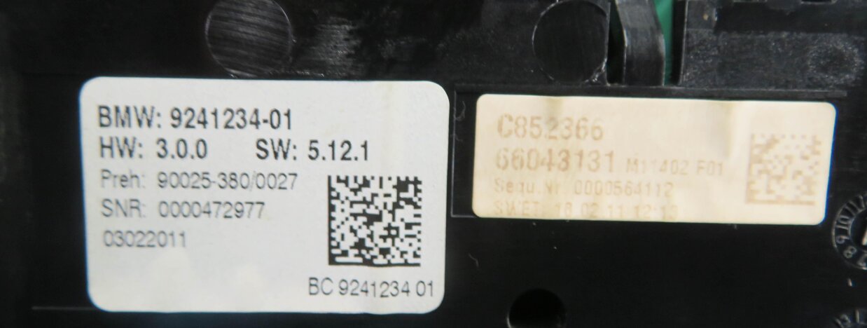 Thumbnail 7: 09-13 BMW 740i 750i 760i B7 (F01 F07 F10) FRONT A/C CLIMATE TEMPERATURE CONTROL