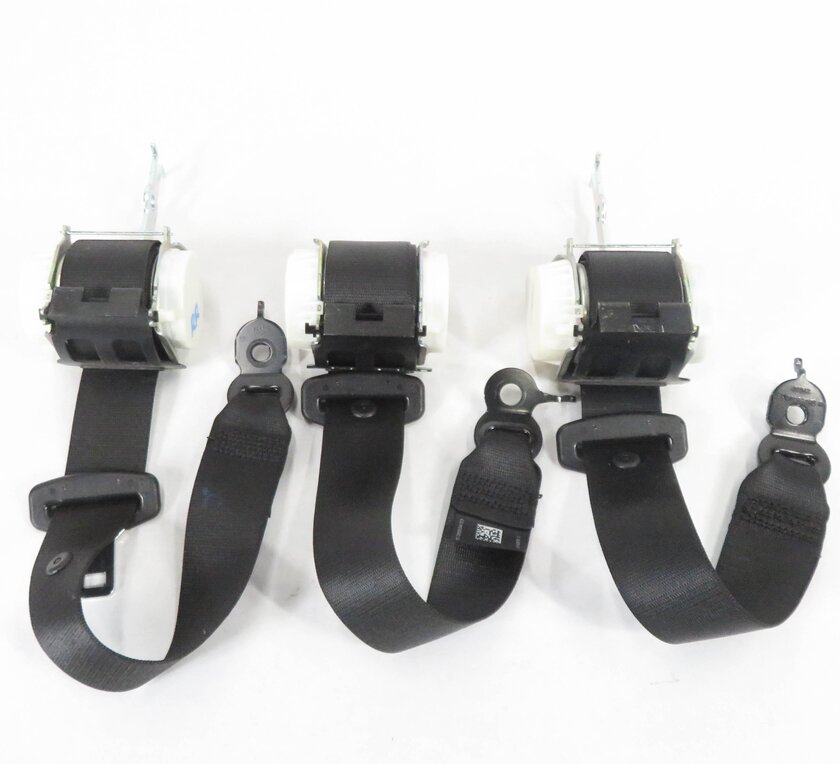 Thumbnail 2: 2011 BMW 750i (F01) REAR LEFT / CENTER / RIGHT SEATBELT RETRACTOR SET-3 (BLACK)