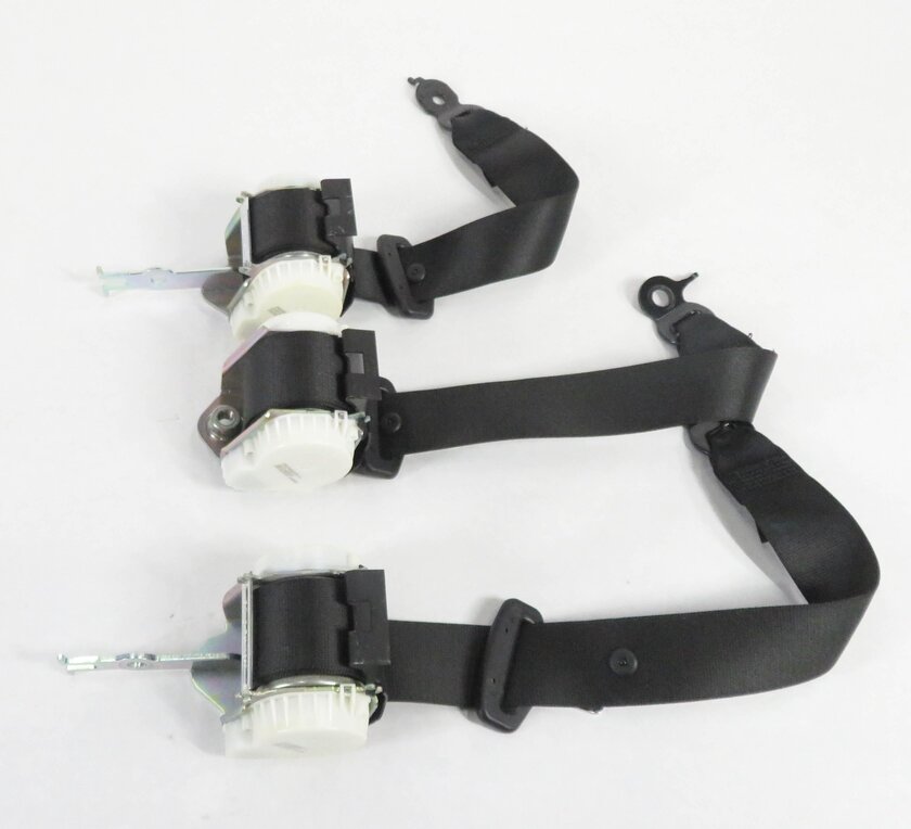 Thumbnail 3: 2011 BMW 750i (F01) REAR LEFT / CENTER / RIGHT SEATBELT RETRACTOR SET-3 (BLACK)