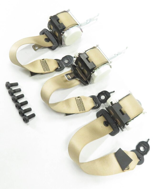 Thumbnail 1: 2012 BMW 528i (F10) REAR LEFT / CENTER / RIGHT - SEATBELT RETRACTOR SET (BEIGE)