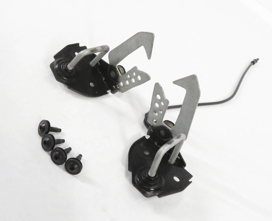 2012 BMW 528i (F10) FRONT LEFT & RIGHT UPPER HOOD LOCK LATCH SET-2