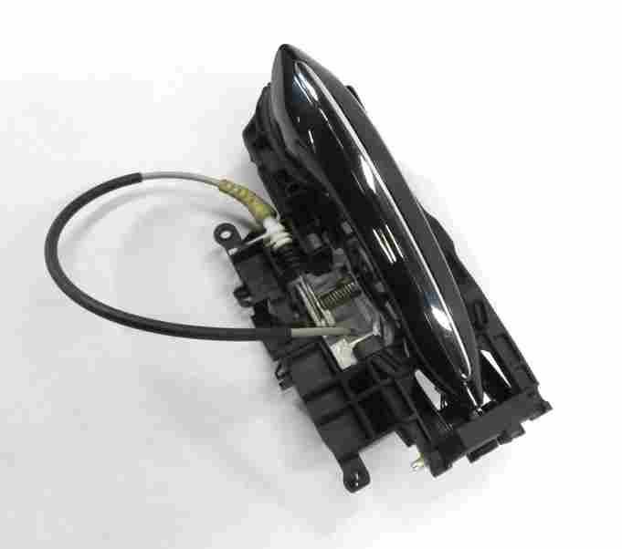 Thumbnail 1: 2011-2016 BMW 528i 535i 550i M5 (F10) RIGHT FRONT DOOR HANDLE w/ LIGHT (BLACK)