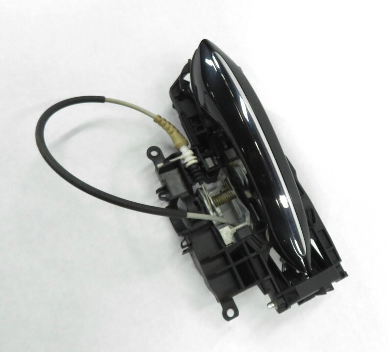 2011-2016 BMW 528i 535i 550i M5 (F10) RIGHT REAR DOOR HANDLE w/ LIGHT (BLACK)