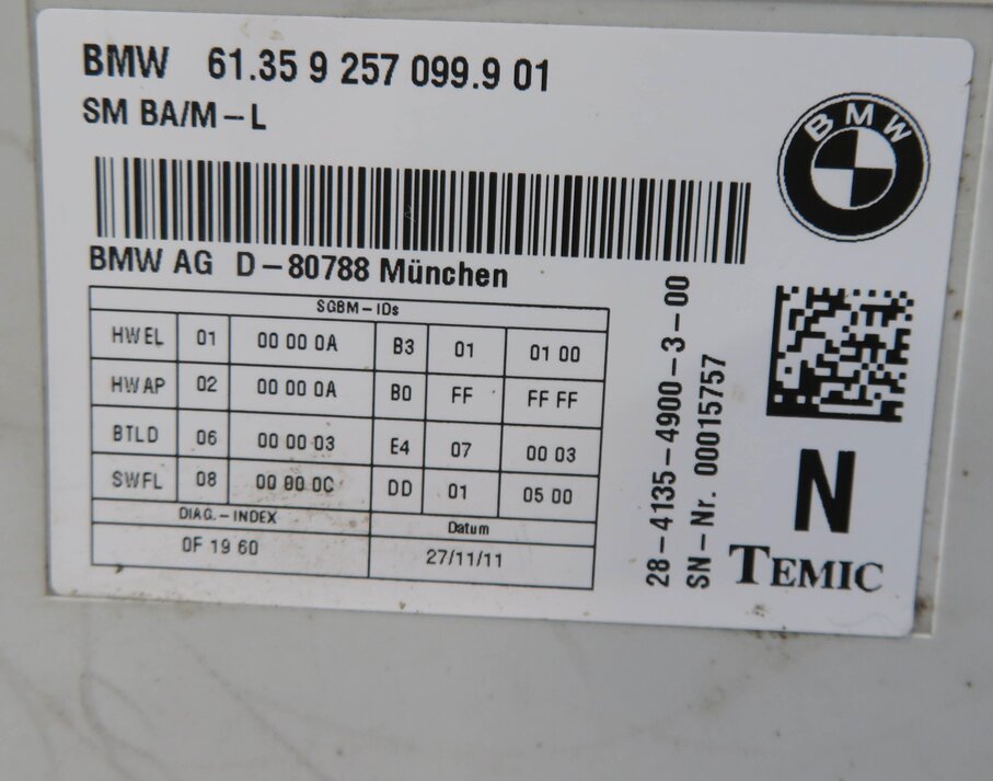 Thumbnail 6: 12-19 BMW 328i 335i 535i 550i 750i M5 M6 X3 X4 - LEFT FRONT DRIVER SEAT MODULE