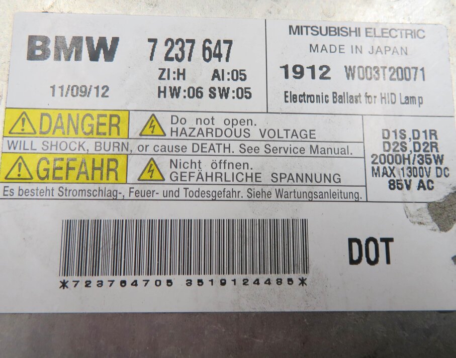 Thumbnail 6: 09-17 BMW 328i 335i 535i 550i 740i 750i M5 X1 Z4 - HID XENON HEADLIGHT BALLAST