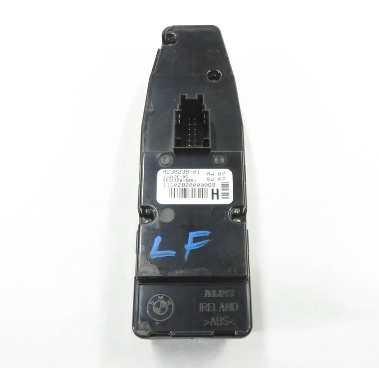 Thumbnail 5: 10-19 BMW 528i 535i 550i 650i M5 M6 X3 (F10 F12 F25) DRIVER P-FOLD WINDOW SWITCH