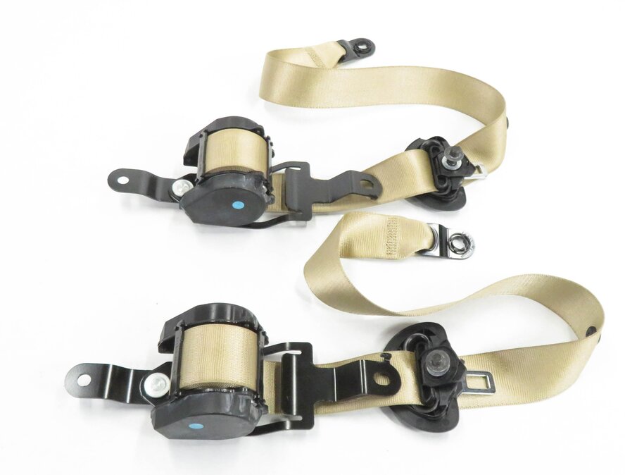 Thumbnail 3: 2011 BMW X5 (E70) REAR 2nd SECOND ROW SEAT SEATBELT RETRACTOR SET-2 (BEIGE)