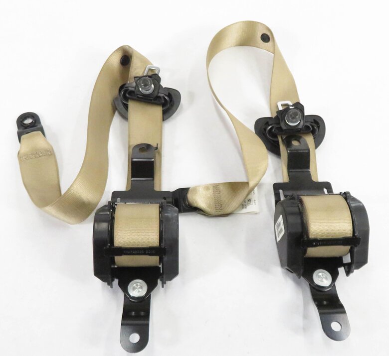 Thumbnail 4: 2011 BMW X5 (E70) REAR 2nd SECOND ROW SEAT SEATBELT RETRACTOR SET-2 (BEIGE)