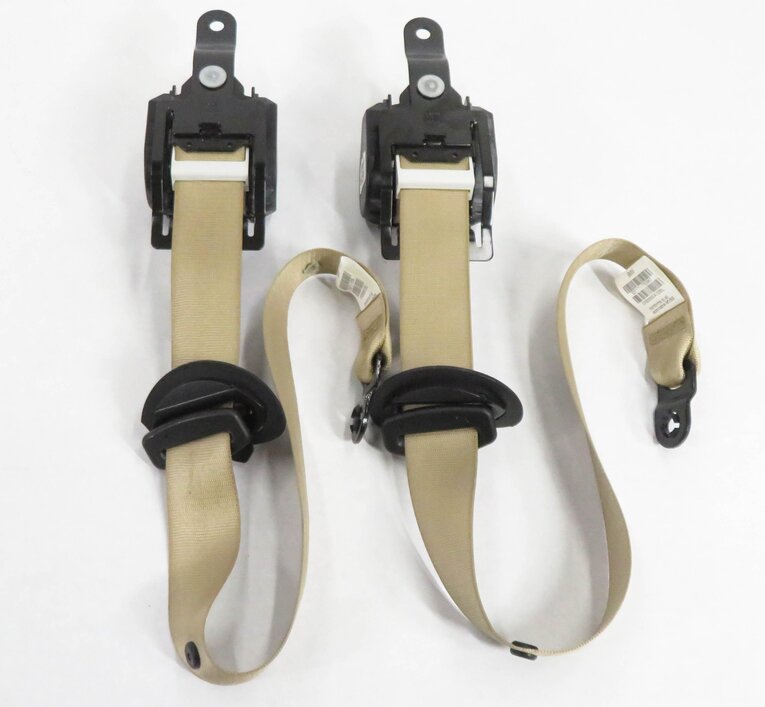 Thumbnail 5: 2011 BMW X5 (E70) REAR 2nd SECOND ROW SEAT SEATBELT RETRACTOR SET-2 (BEIGE)