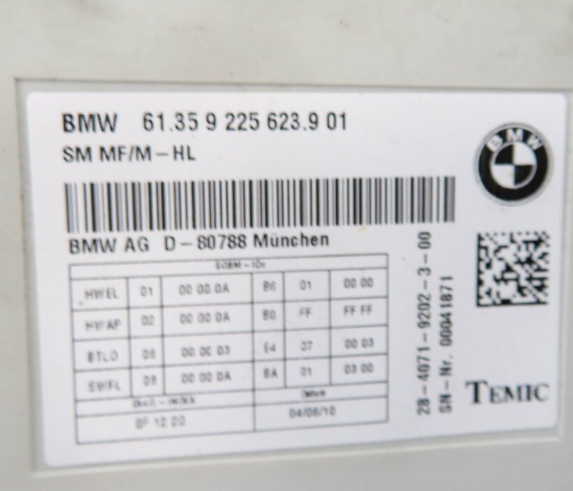 Thumbnail 6: 10-17 BMW 528i 535i 550i 650i 740i 750i 760i F10 F01 COMFORT MEMORY SEAT MODULE
