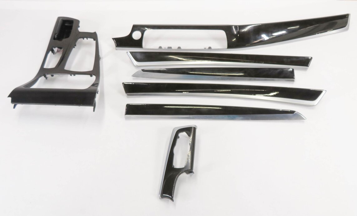2011 BMW 535i (F10) DASH DOOR CONSOLE (FINE ASH GRAIN) WOOD TRIM PANEL SET-7
