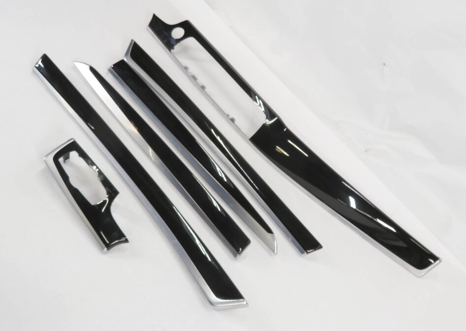 2011 BMW 535i (F10) FRONT & REAR DOOR DASH (FINELINE WOOD GRAIN) TRIM SET-6