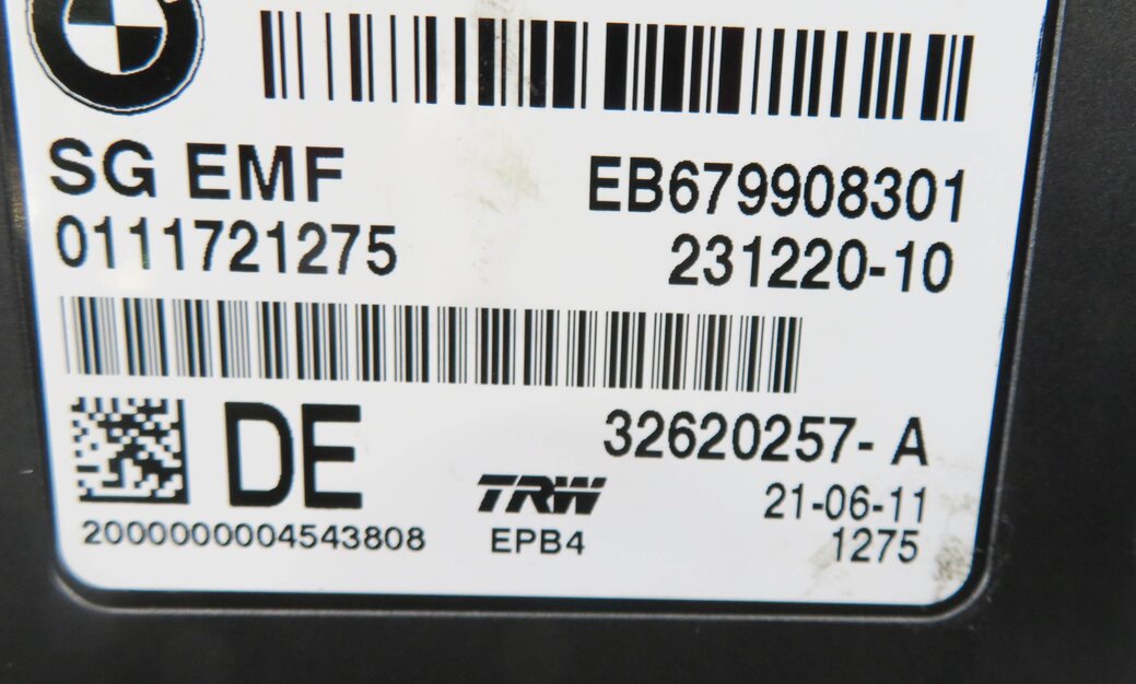 Thumbnail 6: 11-19 BMW 528i 535i 550i 640i 650i M5 M6 X3 X4 - PARKING BRAKE CONTROL MODULE